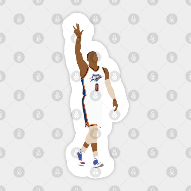 Russell Westbrook MVP Sticker by rattraptees